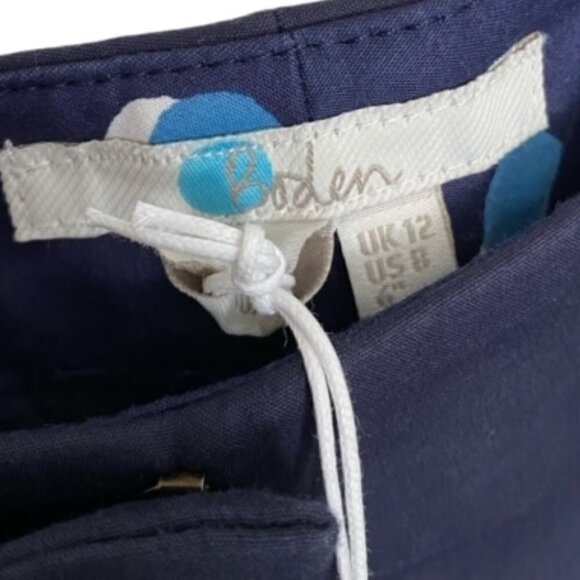 NWT Boden Navy Richmond Shorts 8 - Picture 2 of 3